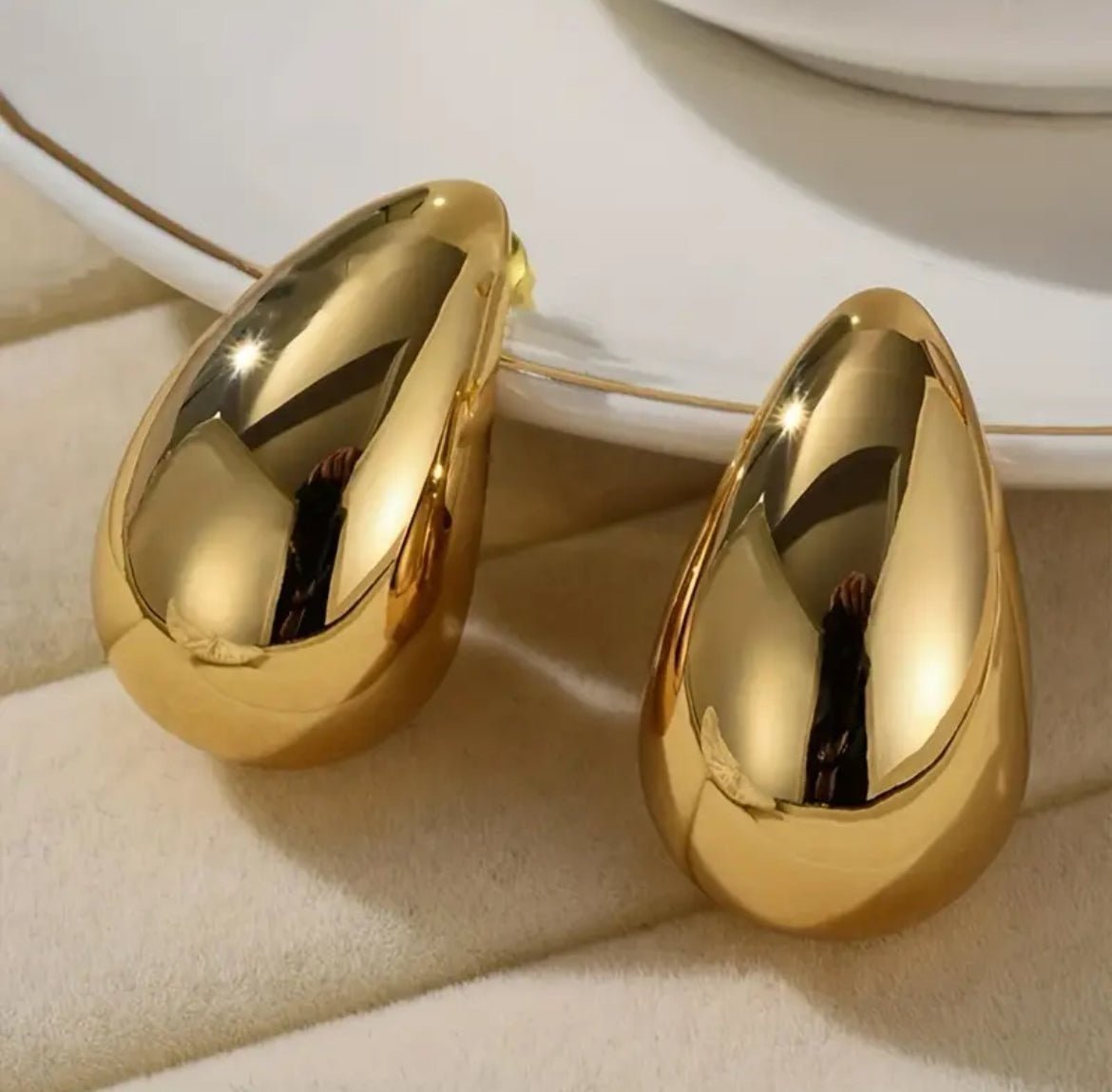 Earrings golden coating trending 2025 - Nessbeauty