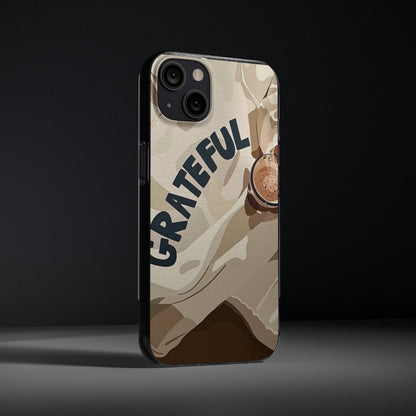 Grateful Soft Phone Case - Minimalist Design for Positive Vibes - Nessbeauty