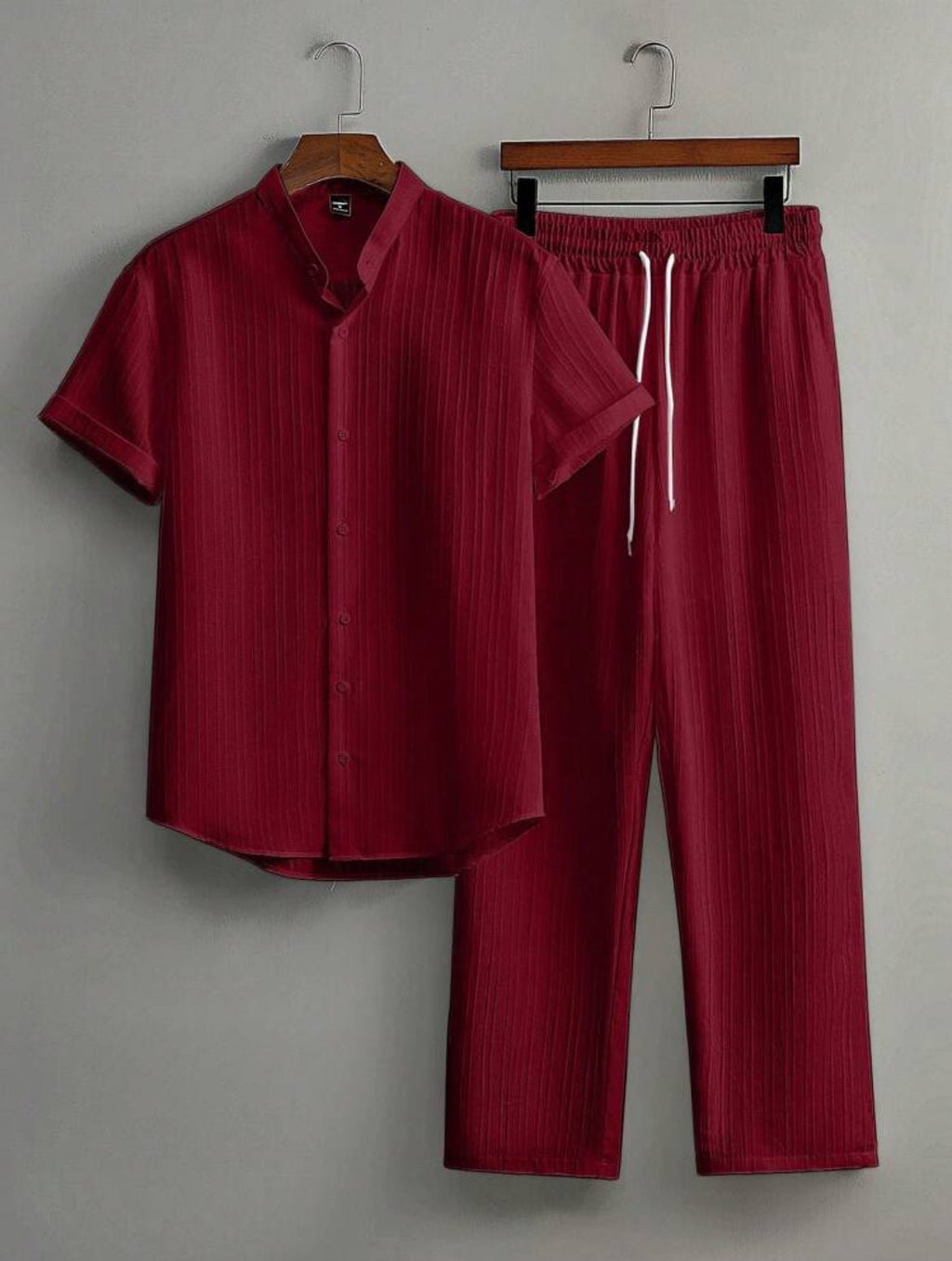 Heren casual 1 set overhemd broek - Nessbeauty
