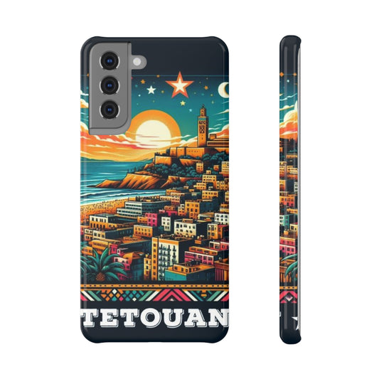 Tetouan Sunset Slim Snap Case - Vibrant Cityscape Phone Cover - Nessbeauty