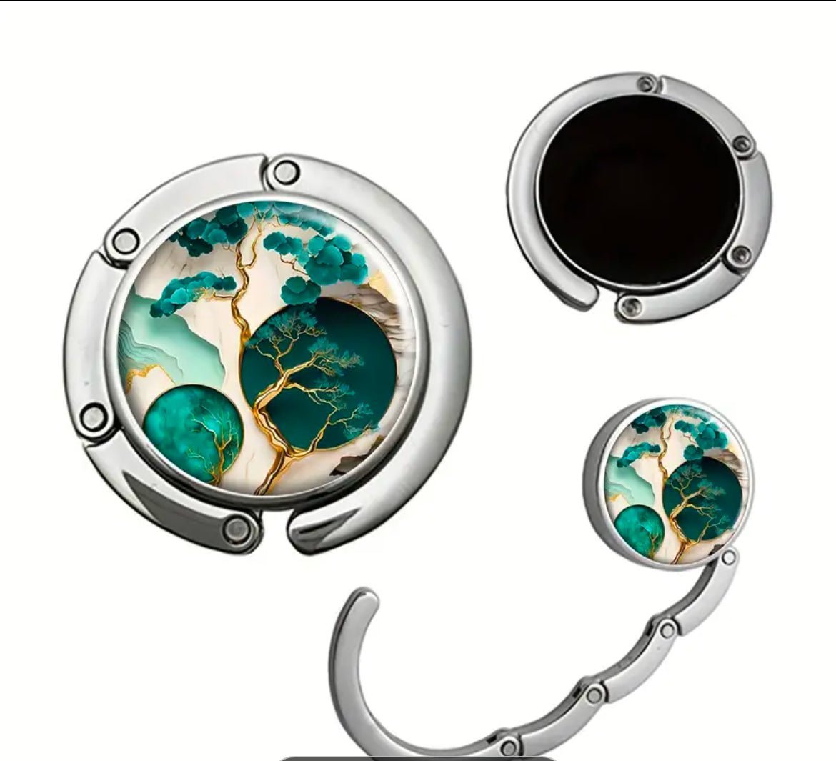 Zilver metaal marmer ophang haak - Nessbeauty
